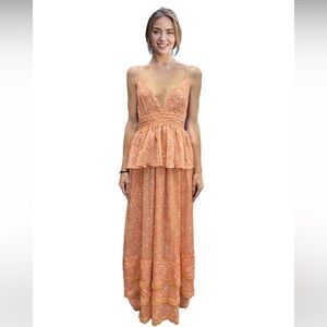 NEW WITH TAGS BTFL-LIFE tiered maxi dress XS